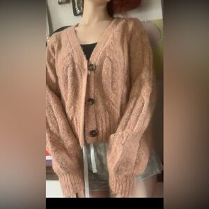 beautiful beige/pink sweater